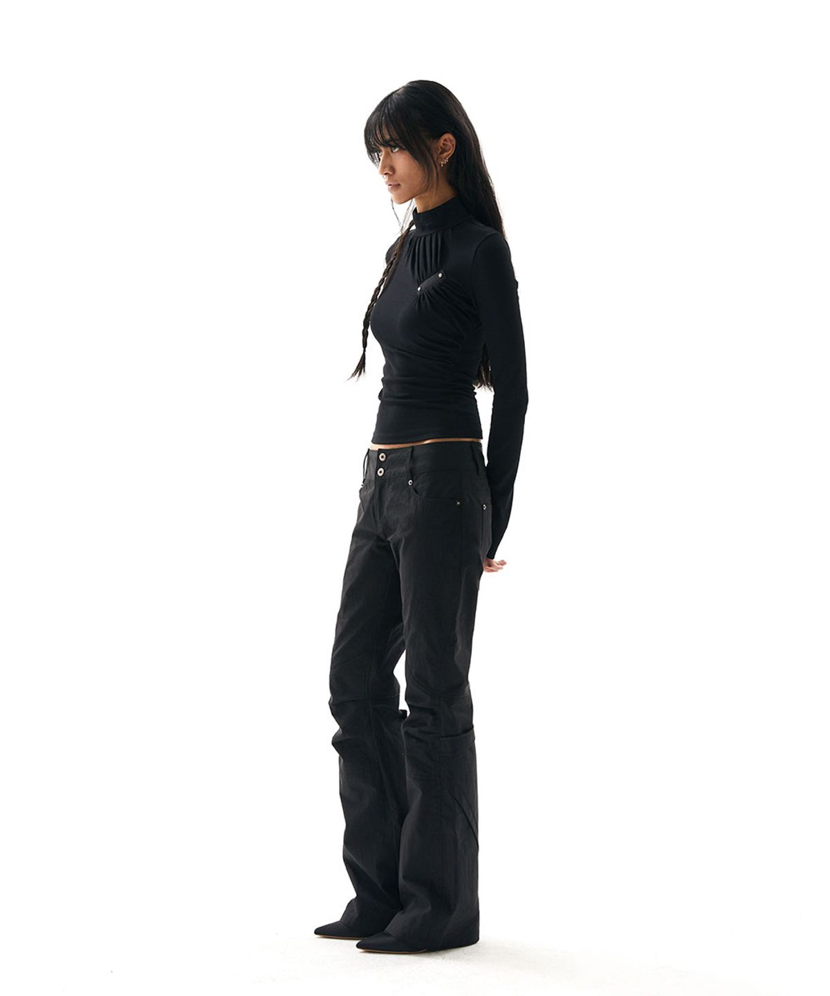 디프런티스(DIFFERENTIS) Moto Fit Pants (BK)