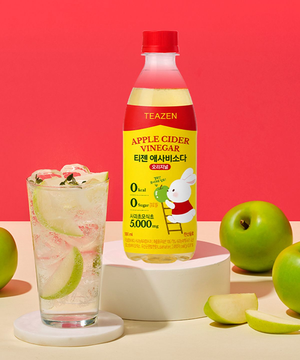 티젠(TEAZEN) 애사비소다 오리지널 500ml X 12개