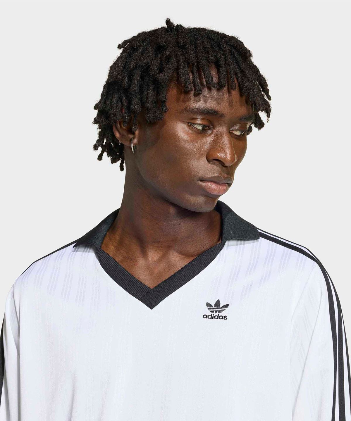 아디다스(ADIDAS) 피케 풋볼 긴팔 티 - 화이트 / KS2293