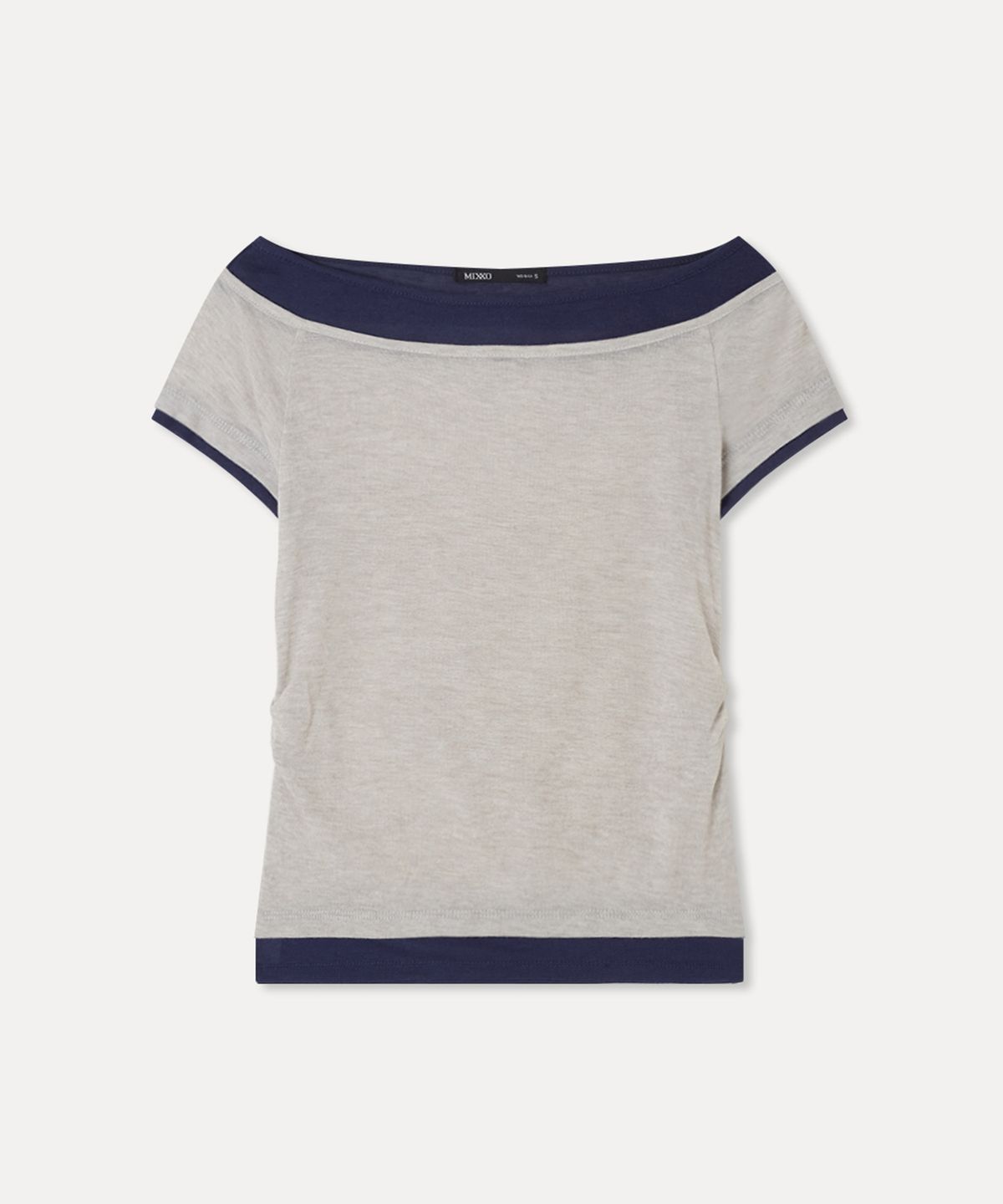 미쏘(MIXXO) 보트넥 레이어드 티셔츠 RE LWG40MS_MIWHWG71QA