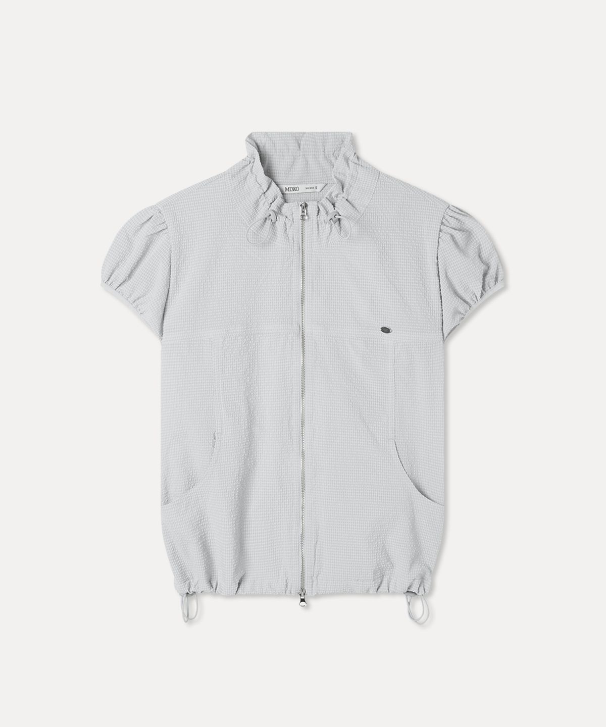 미쏘(MIXXO) 캡 소매 반팔 점퍼_MIWJJG711C