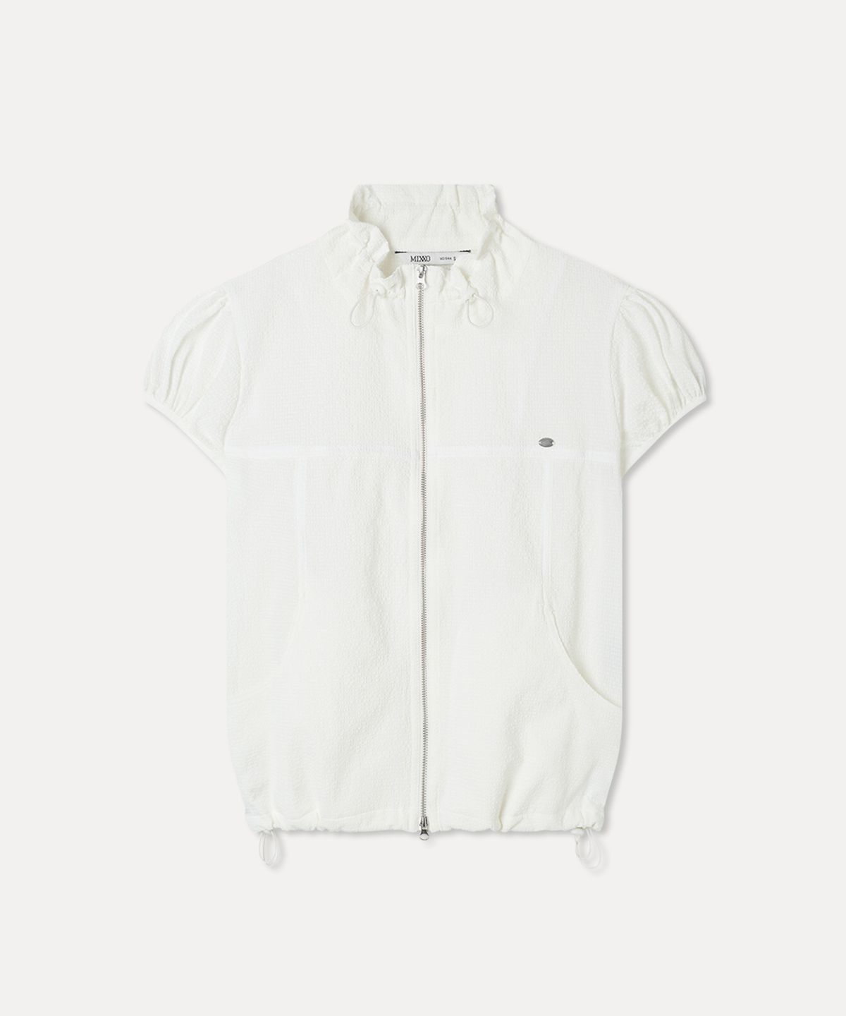 미쏘(MIXXO) 캡 소매 반팔 점퍼_MIWJJG711C