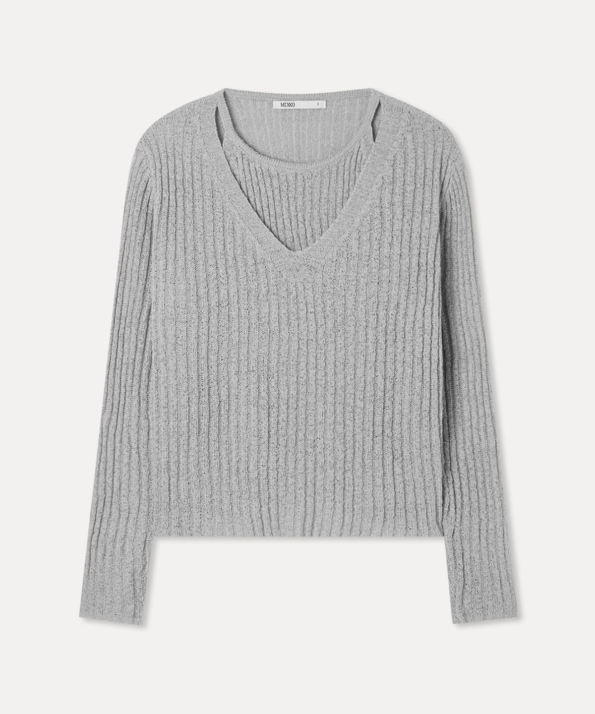 미쏘(MIXXO) 딥브이 레이어드 니트 RE KAG53SS_MIWKAG72QS