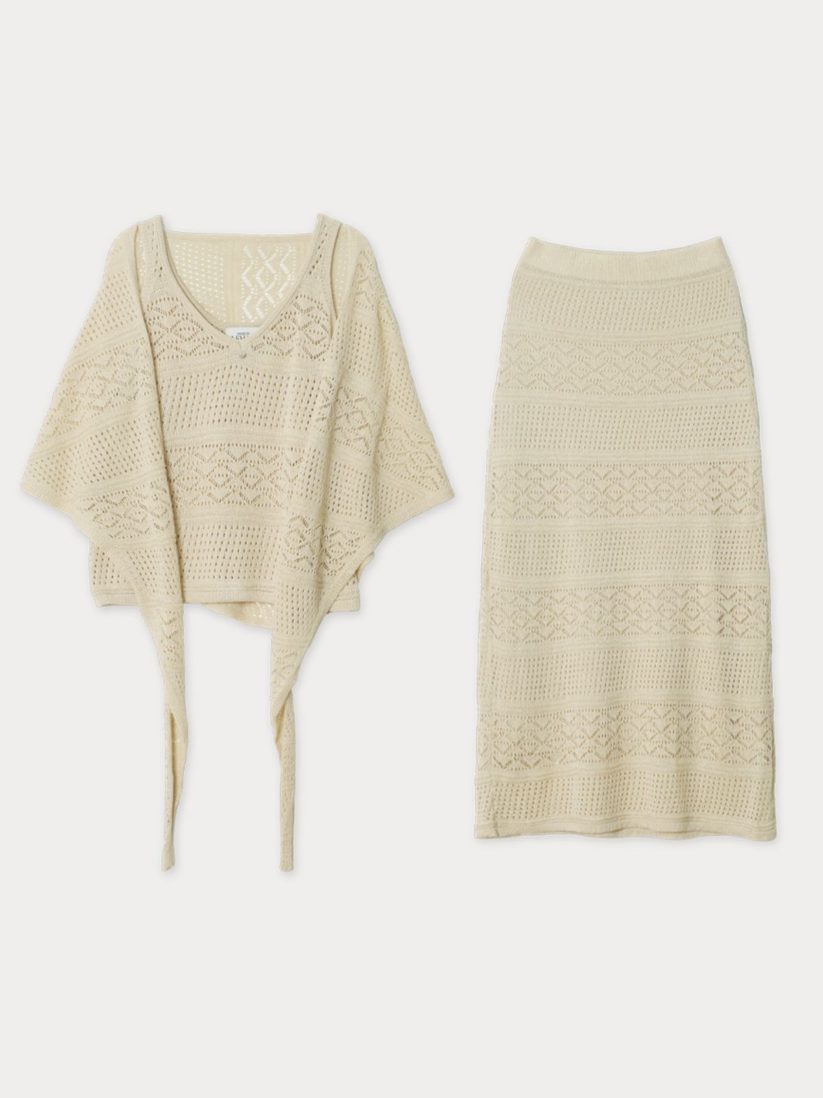 메종르하르(MAISONLEHAR) 몰디브 SET (나시+스커트+커치프) 2color