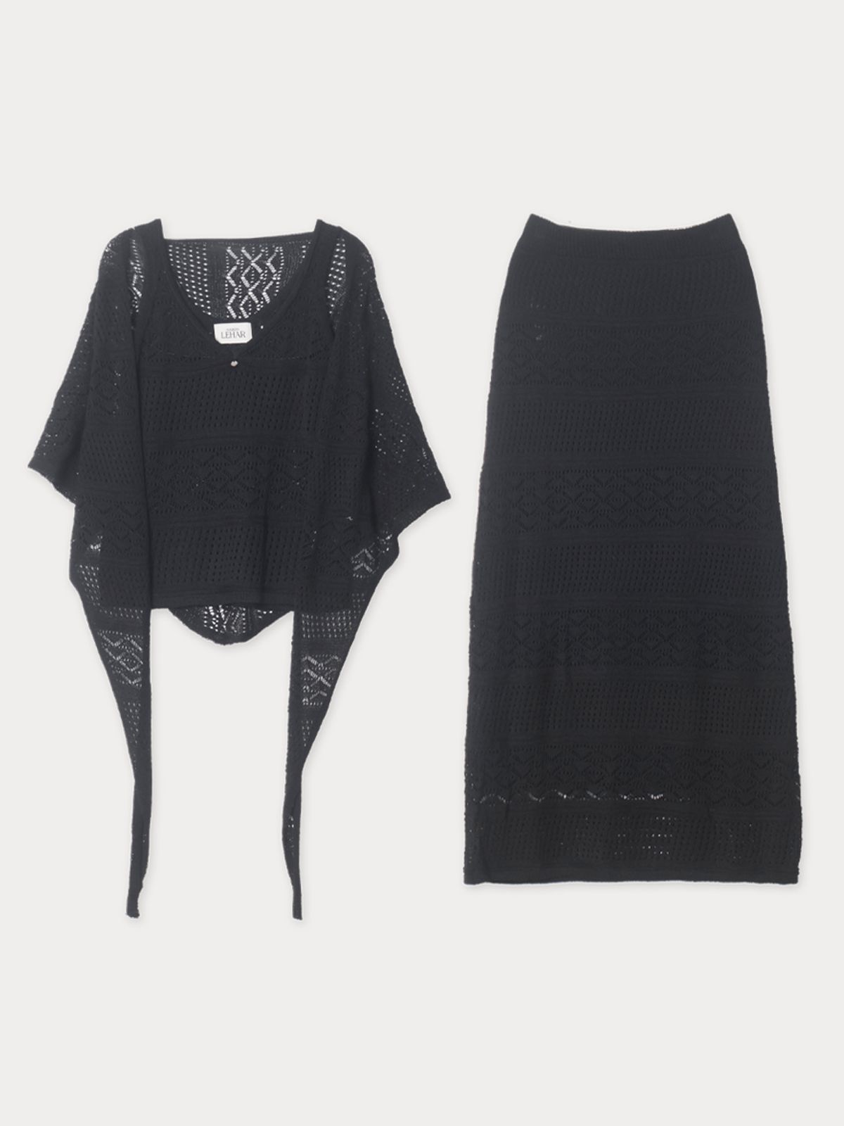 메종르하르(MAISONLEHAR) 몰디브 SET (나시+스커트+커치프) 2color