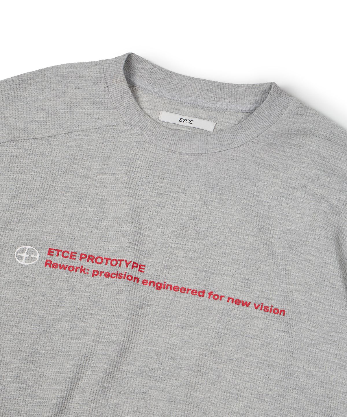 이티씨이(ETCE) TEAM WAFFLE L/S TEE (GRAY)