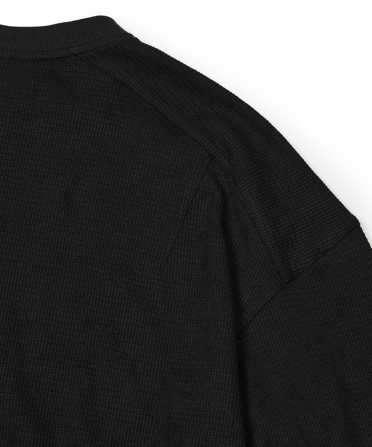 이티씨이(ETCE) TEAM WAFFLE L/S TEE (BLACK)