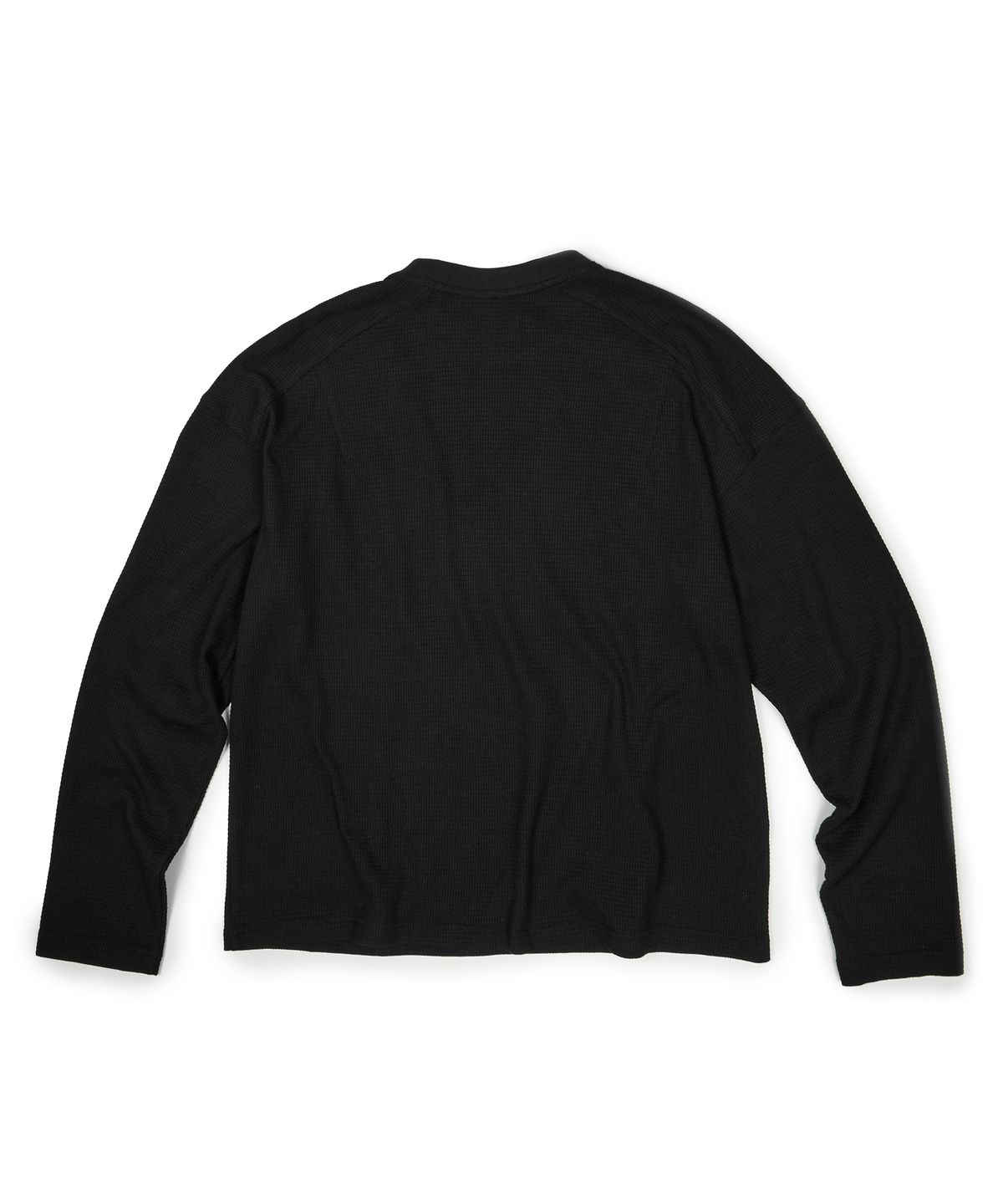 이티씨이(ETCE) TEAM WAFFLE L/S TEE (BLACK)