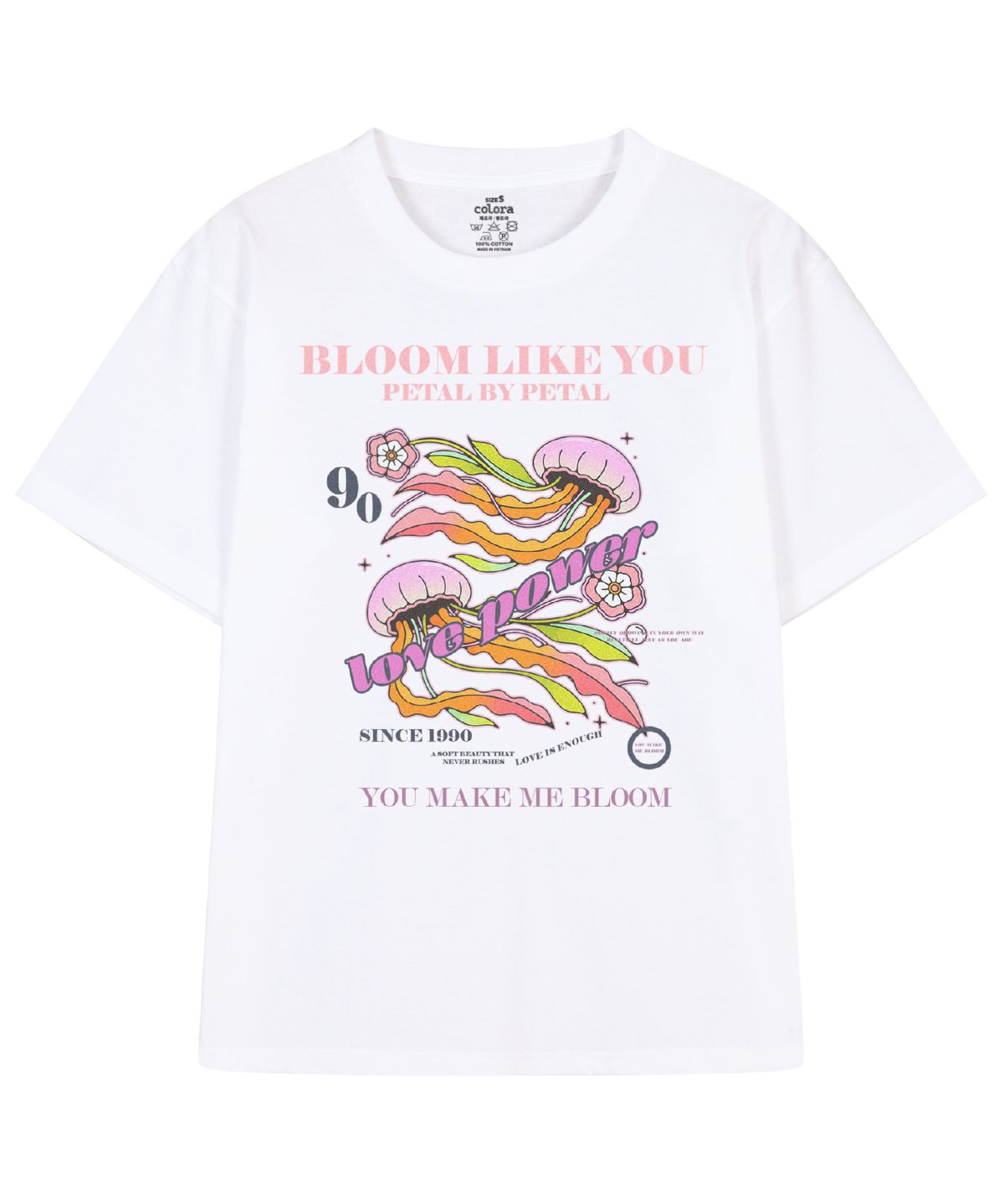 컬로라(COLORA) 러브파워 반팔 티셔츠 (3color)