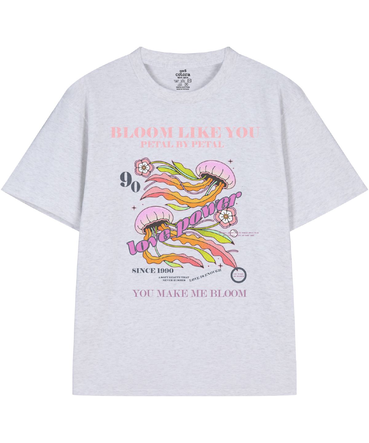 컬로라(COLORA) 러브파워 반팔 티셔츠 (3color)