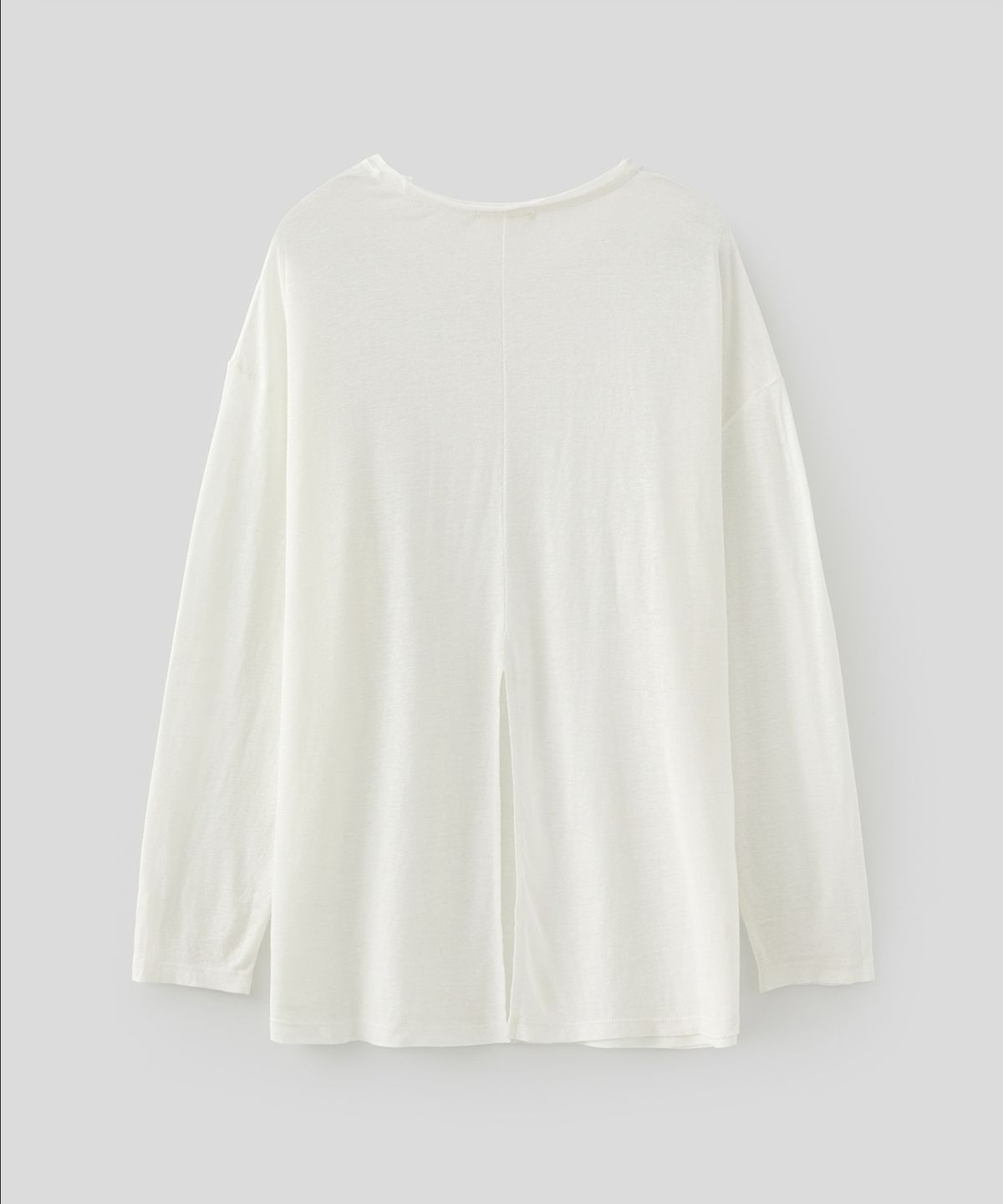 로우넬라인(LOW NELLINE) PARASOL LINEN WASHING T-SHIRT_WHITE