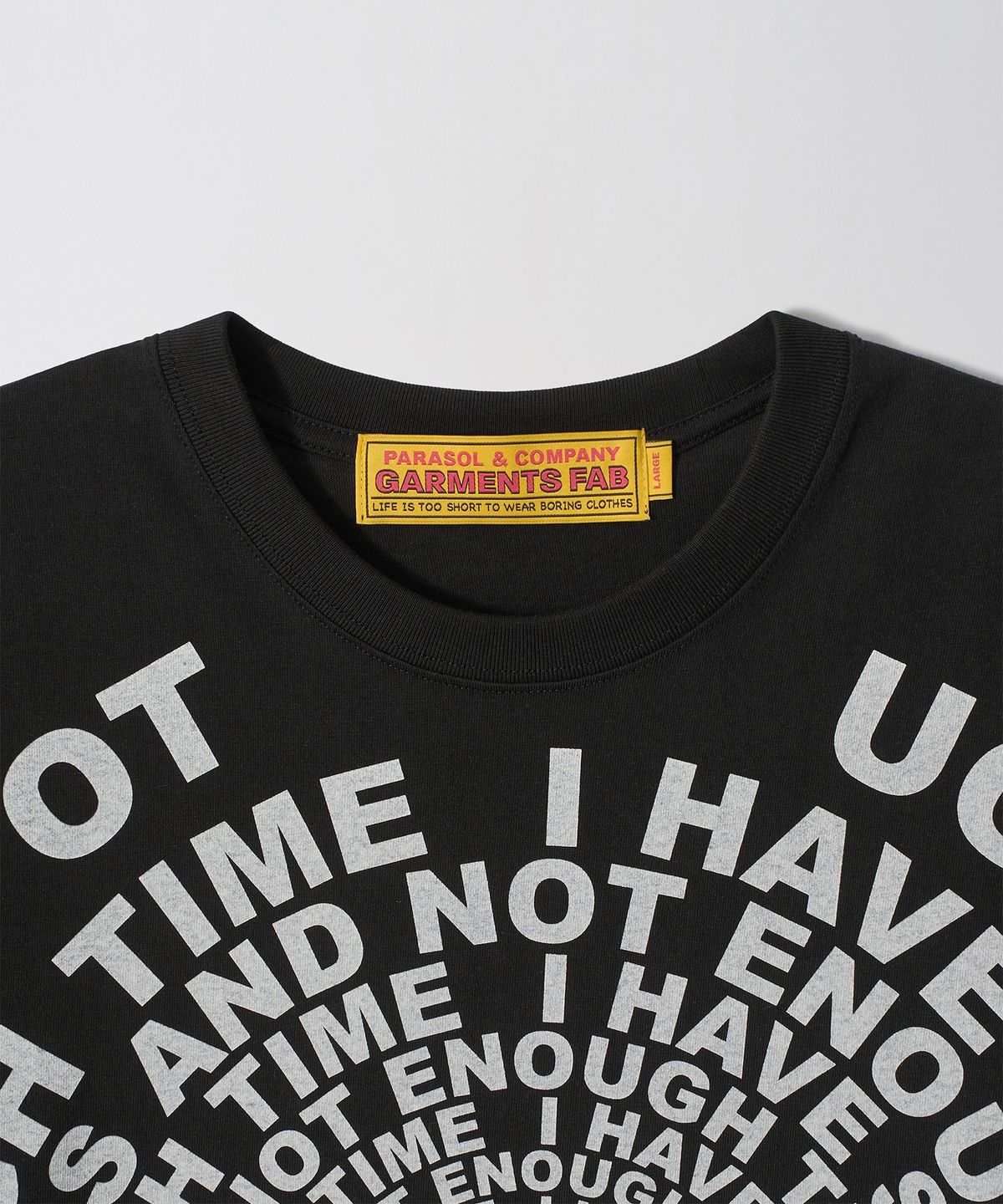 가먼츠팹(GARMENTS FAB) Bingle Bingle Lettering Tee (BLACK)