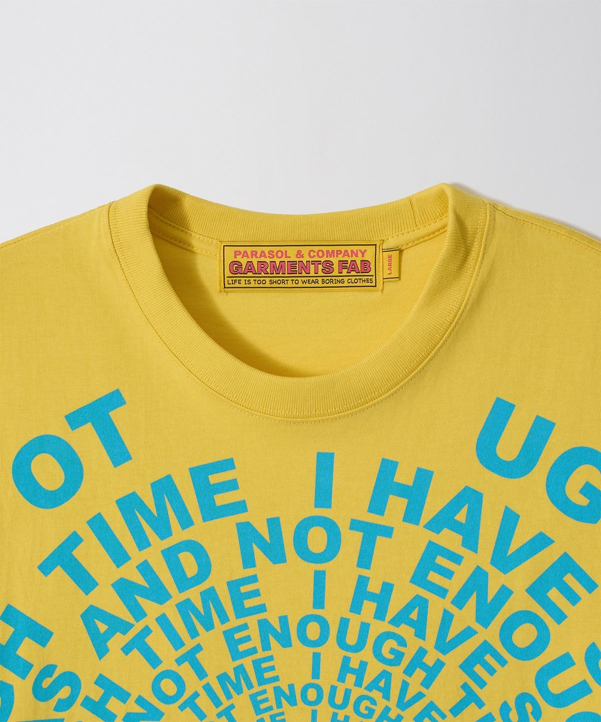 가먼츠팹(GARMENTS FAB) Bingle Bingle Lettering Tee (LIGHT YELLOW)