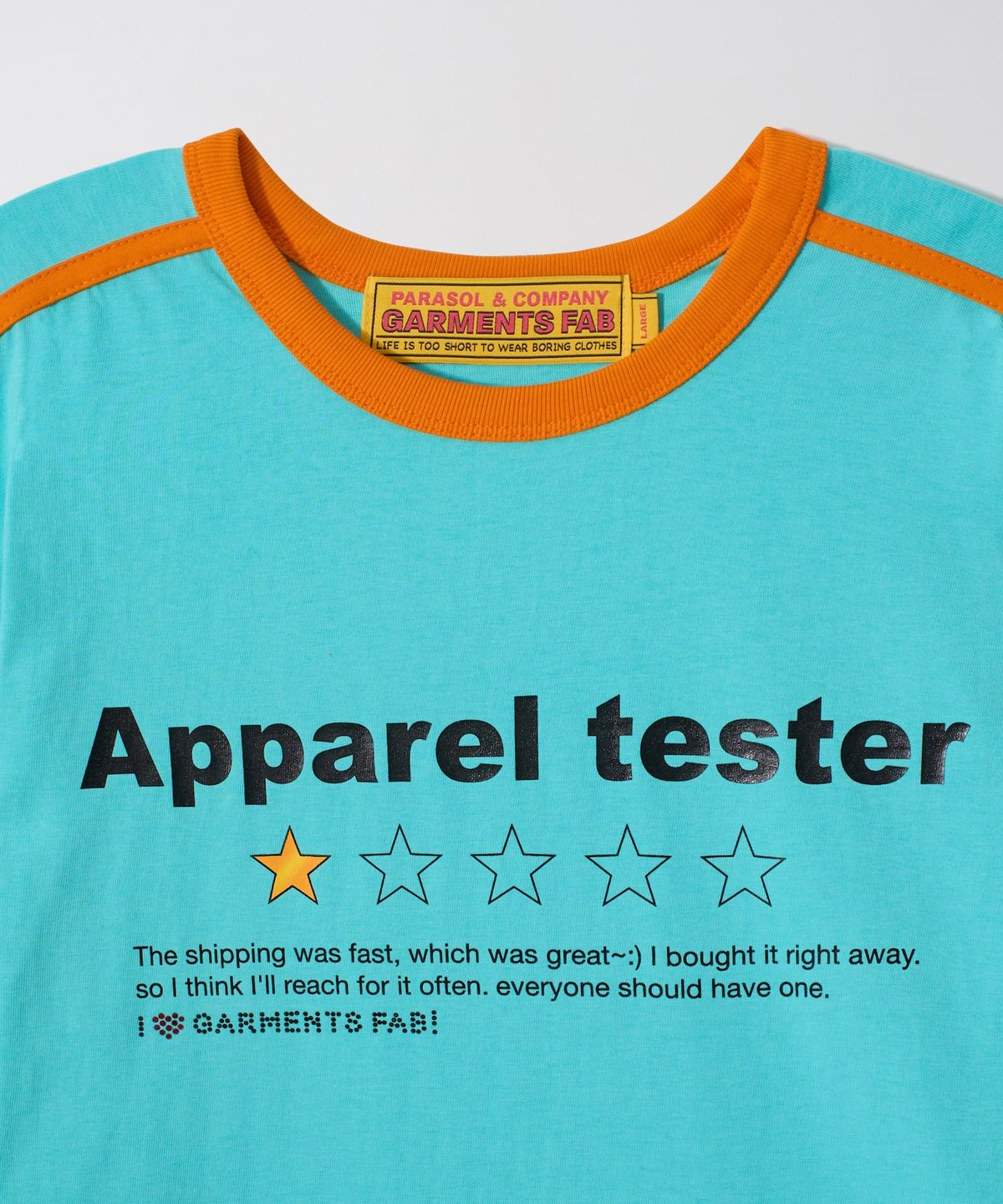 가먼츠팹(GARMENTS FAB) Apparel Tester Binding Tee (MINT)