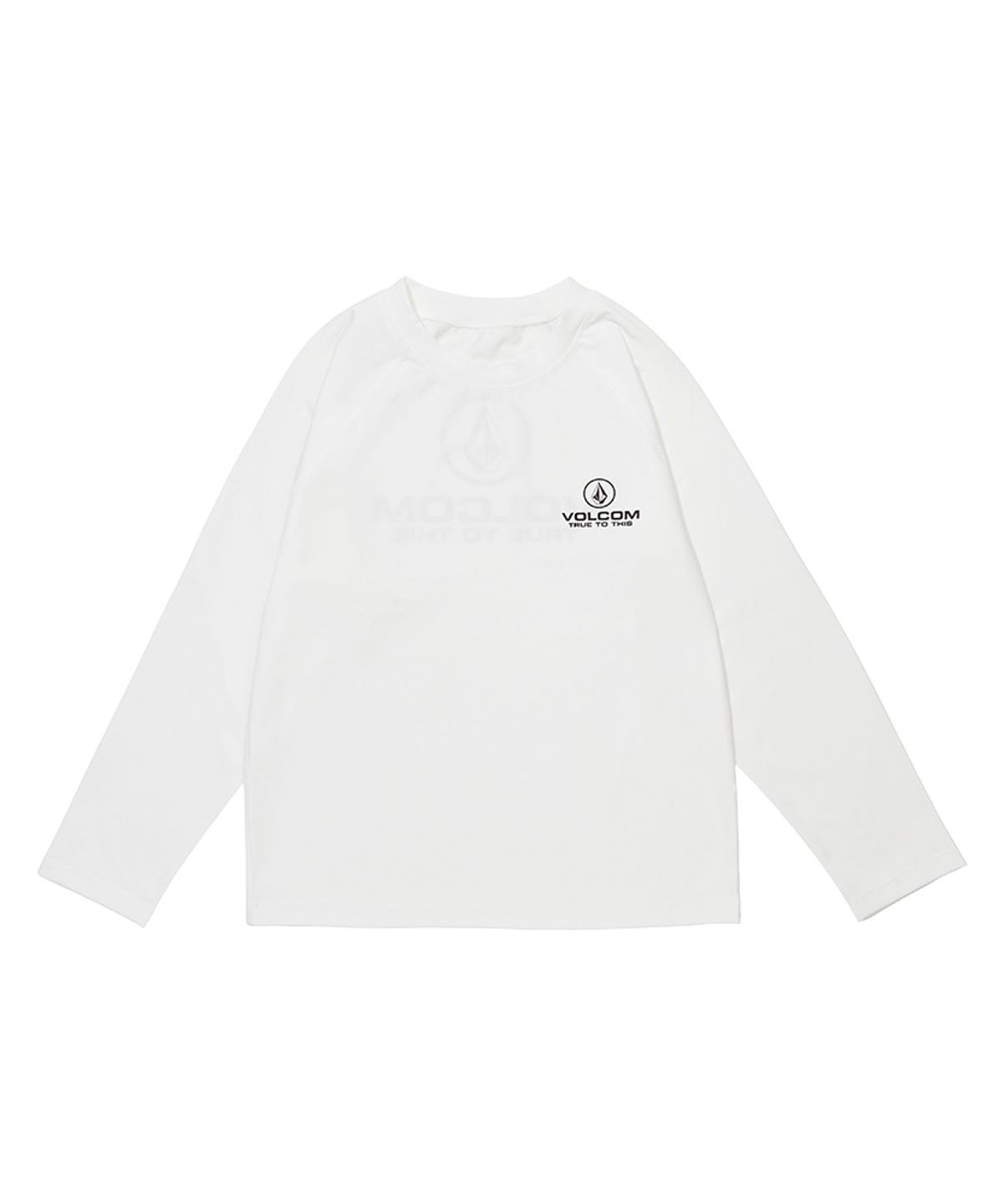볼컴 키즈(VOLCOM KIDS) 볼컴 심볼 로고 아쿠아 래쉬가드 수영복 티셔츠 D5M025