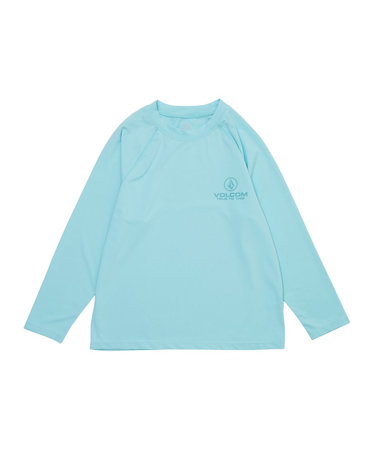 볼컴 키즈(VOLCOM KIDS) 볼컴 심볼 로고 아쿠아 래쉬가드 수영복 티셔츠 D5M025