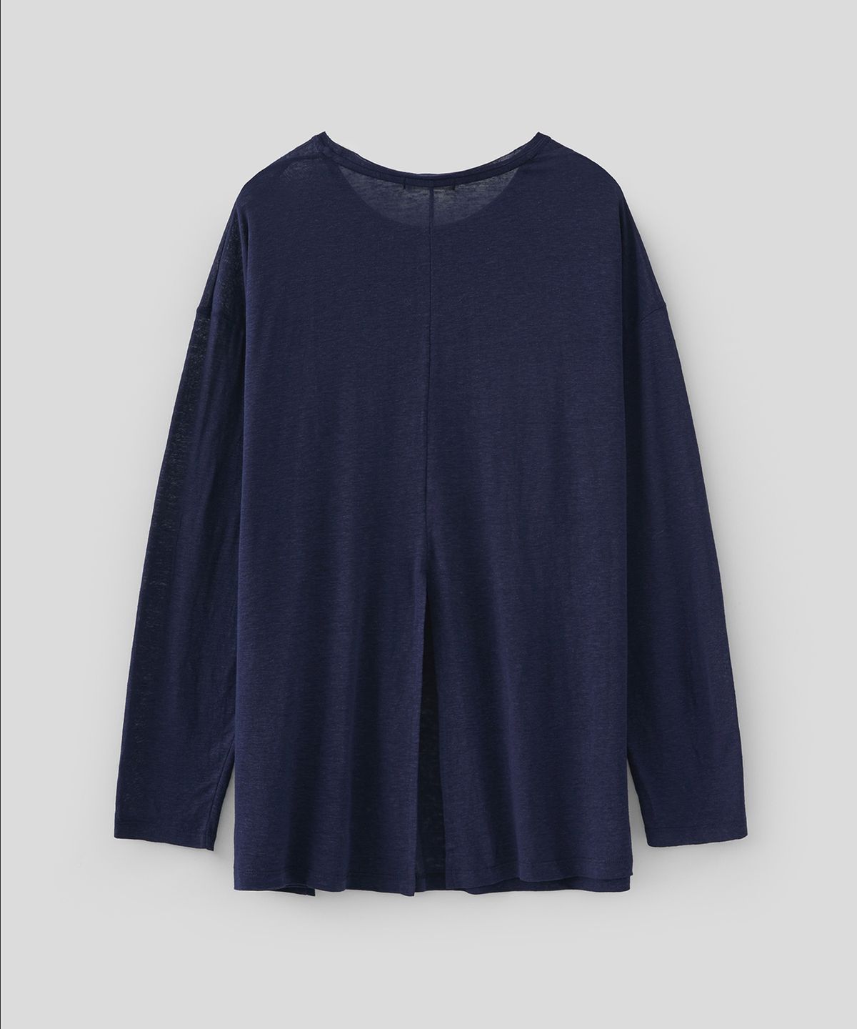 로우넬라인(LOW NELLINE) PARASOL LINEN WASHING T-SHIRT_ NAVY