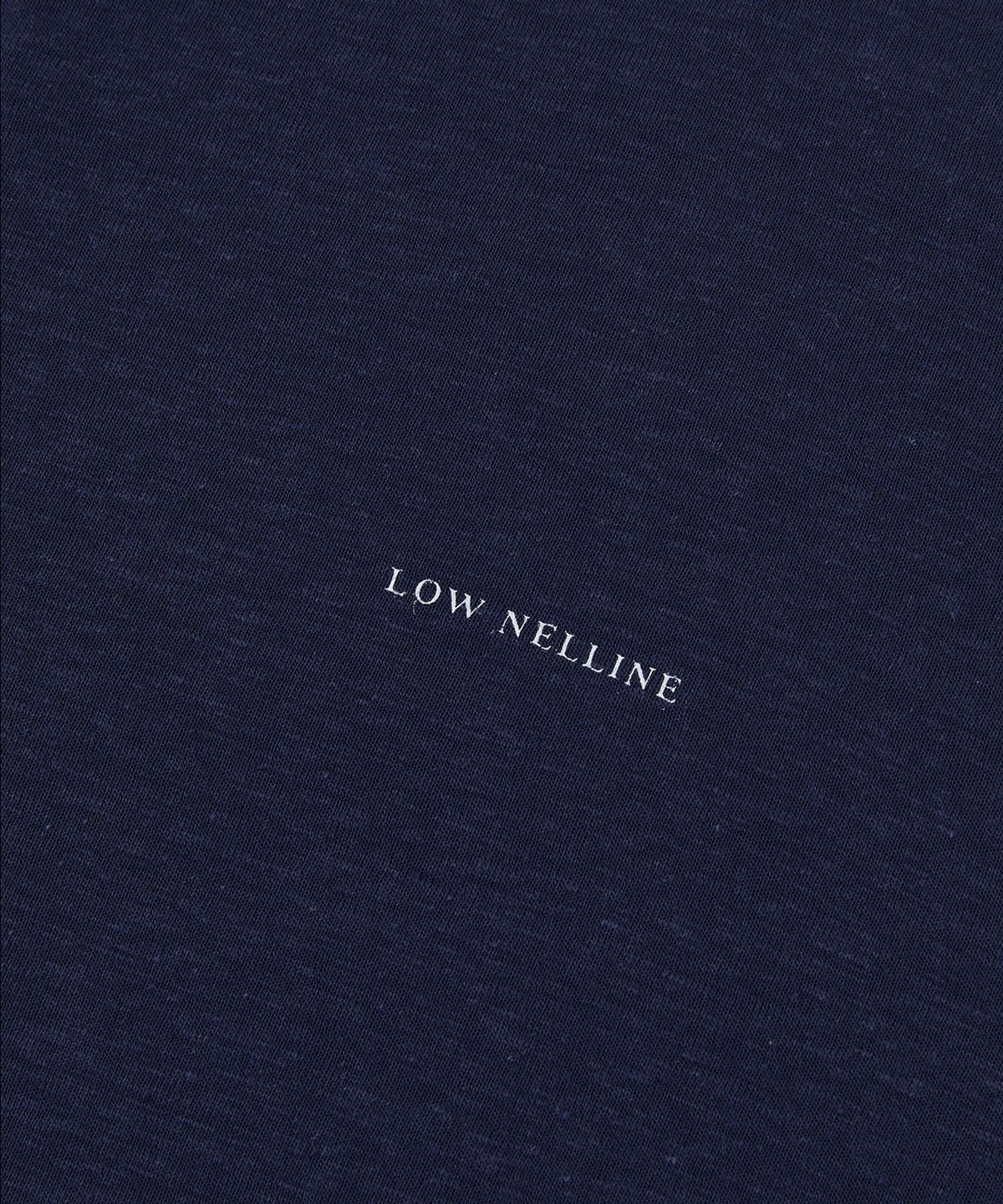 로우넬라인(LOW NELLINE) PARASOL LINEN WASHING T-SHIRT_ NAVY