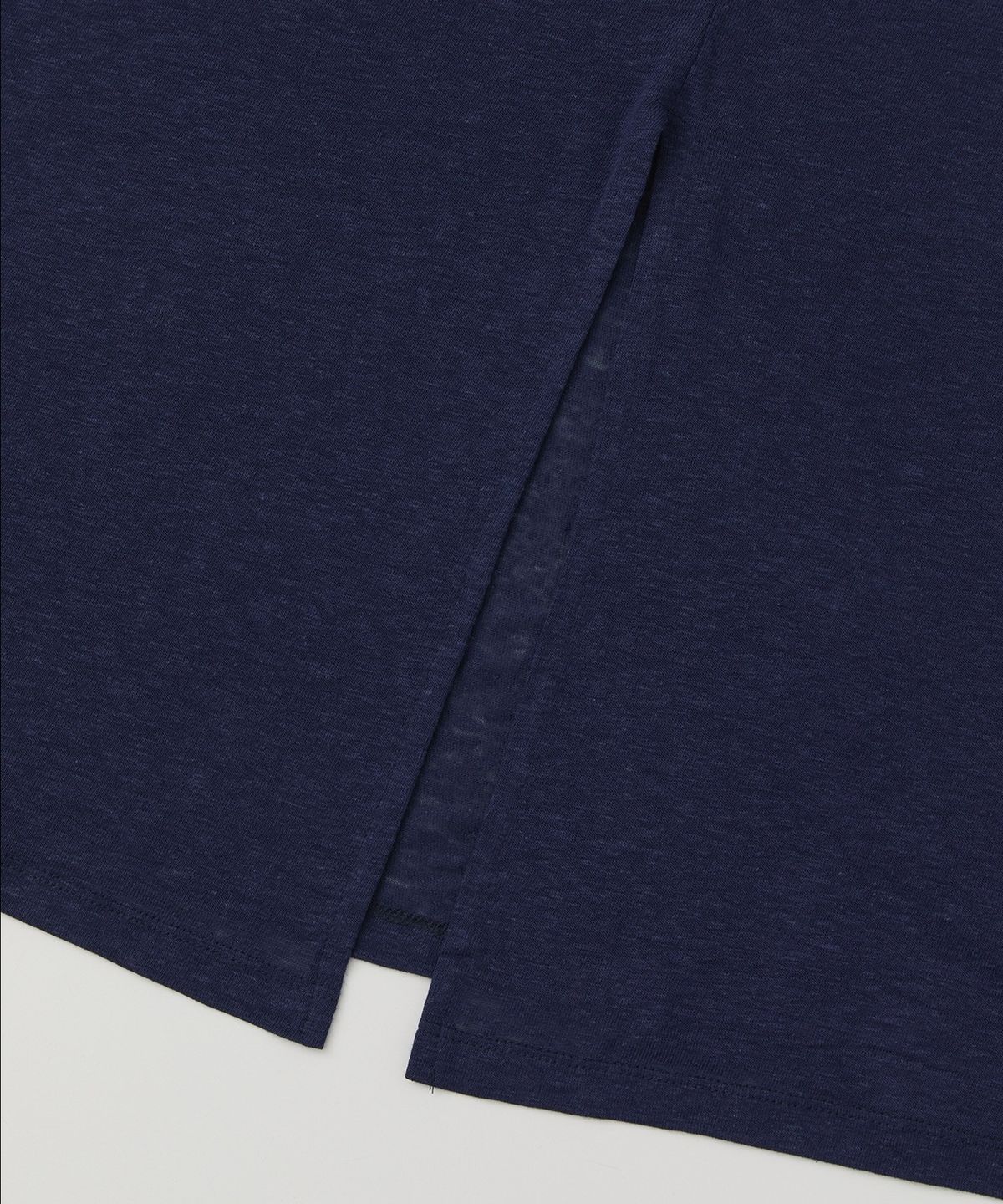 로우넬라인(LOW NELLINE) PARASOL LINEN WASHING T-SHIRT_ NAVY