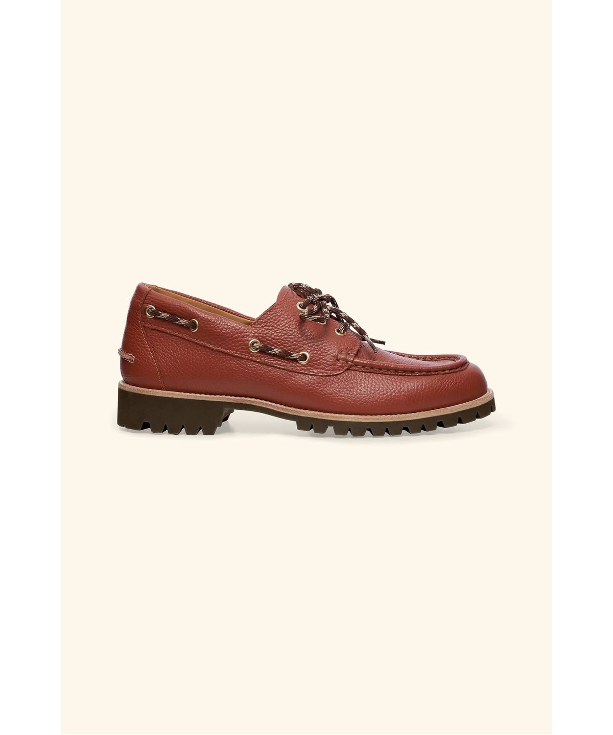 드롤드무슈(DROLE DE MONSIEUR) 소가죽 보트 슈즈 Chaussure Bateau 0D1AM26900BRX