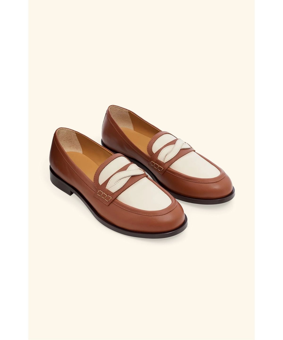 드롤드무슈(DROLE DE MONSIEUR) 트레스 디테일 소가죽 모카신 Mocassin Tresse 0D1AM26901CMX