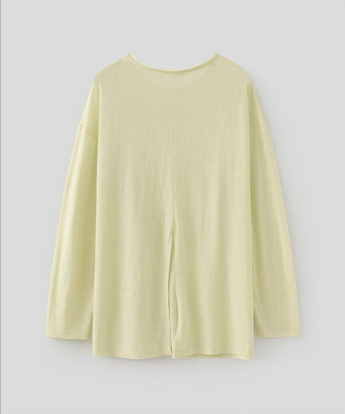 로우넬라인(LOW NELLINE) PARASOL LINEN WASHING T-SHIRT_ YELLOW
