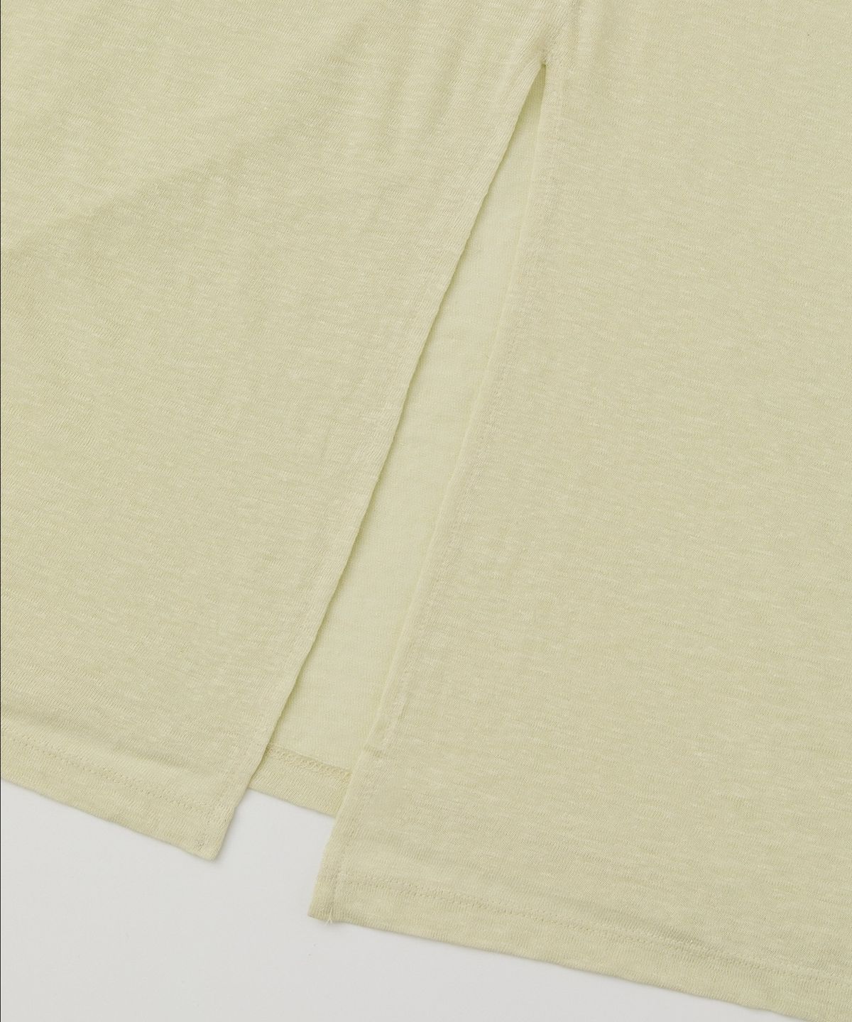 로우넬라인(LOW NELLINE) PARASOL LINEN WASHING T-SHIRT_ YELLOW