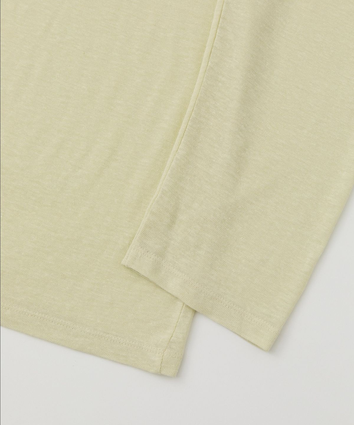 로우넬라인(LOW NELLINE) PARASOL LINEN WASHING T-SHIRT_ YELLOW