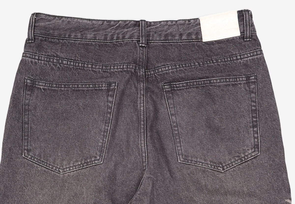 메종미네드(MAISON MINED) SWELL WIDE DENIM PANTS BLACK 50