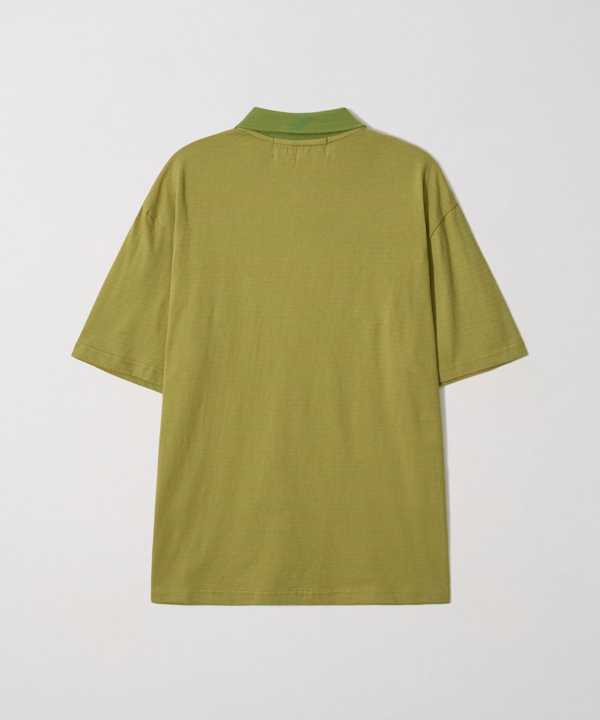 가먼츠팹(GARMENTS FAB) Blanket Stitch Stripe Polo Tee (OLIVE)