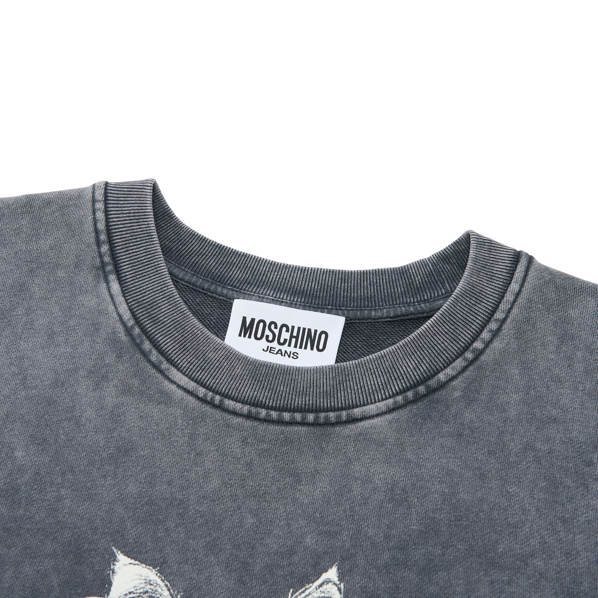 모스키노(MOSCHINO) 진스 캣 프린트 스웻셔츠