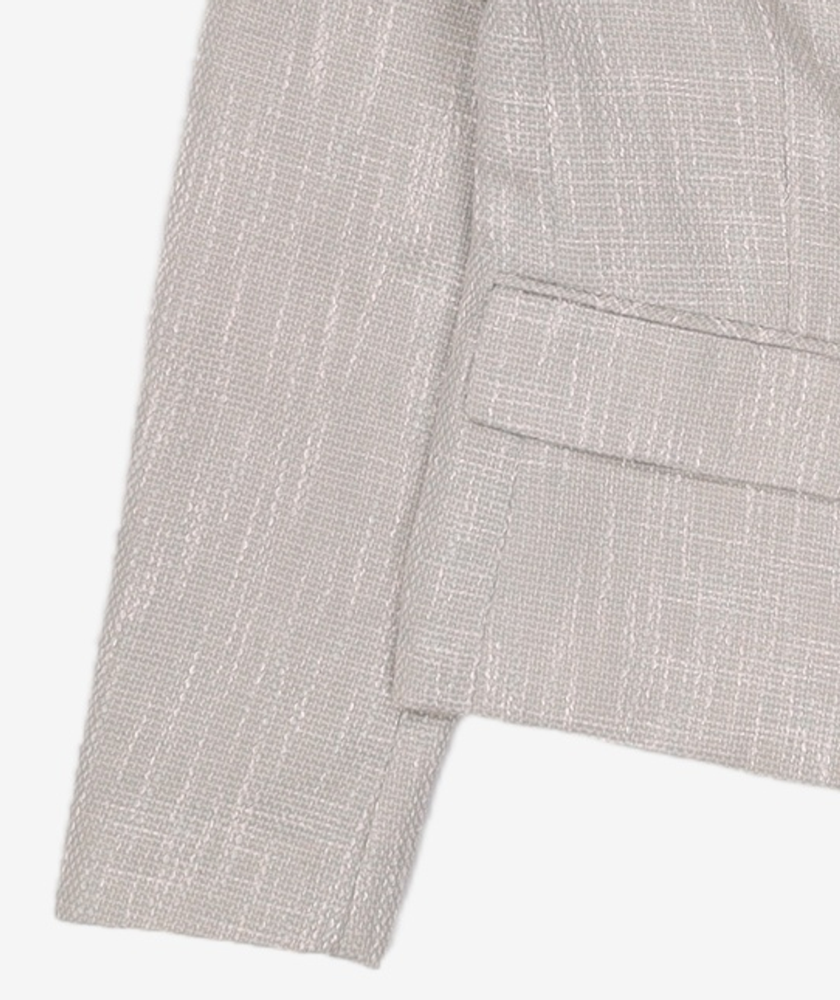 미쏘(MIXXO) 트위드 테일러드 싱글 숏자켓 MIWJKB311G S