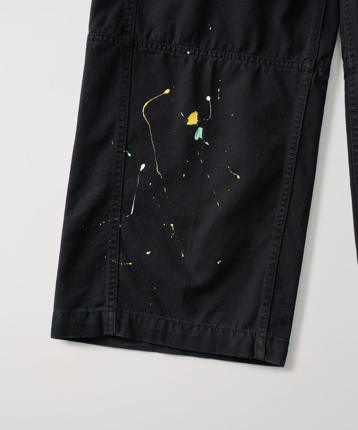 가먼츠팹(GARMENTS FAB) Washed Cargo Painted Pants (BLACK)