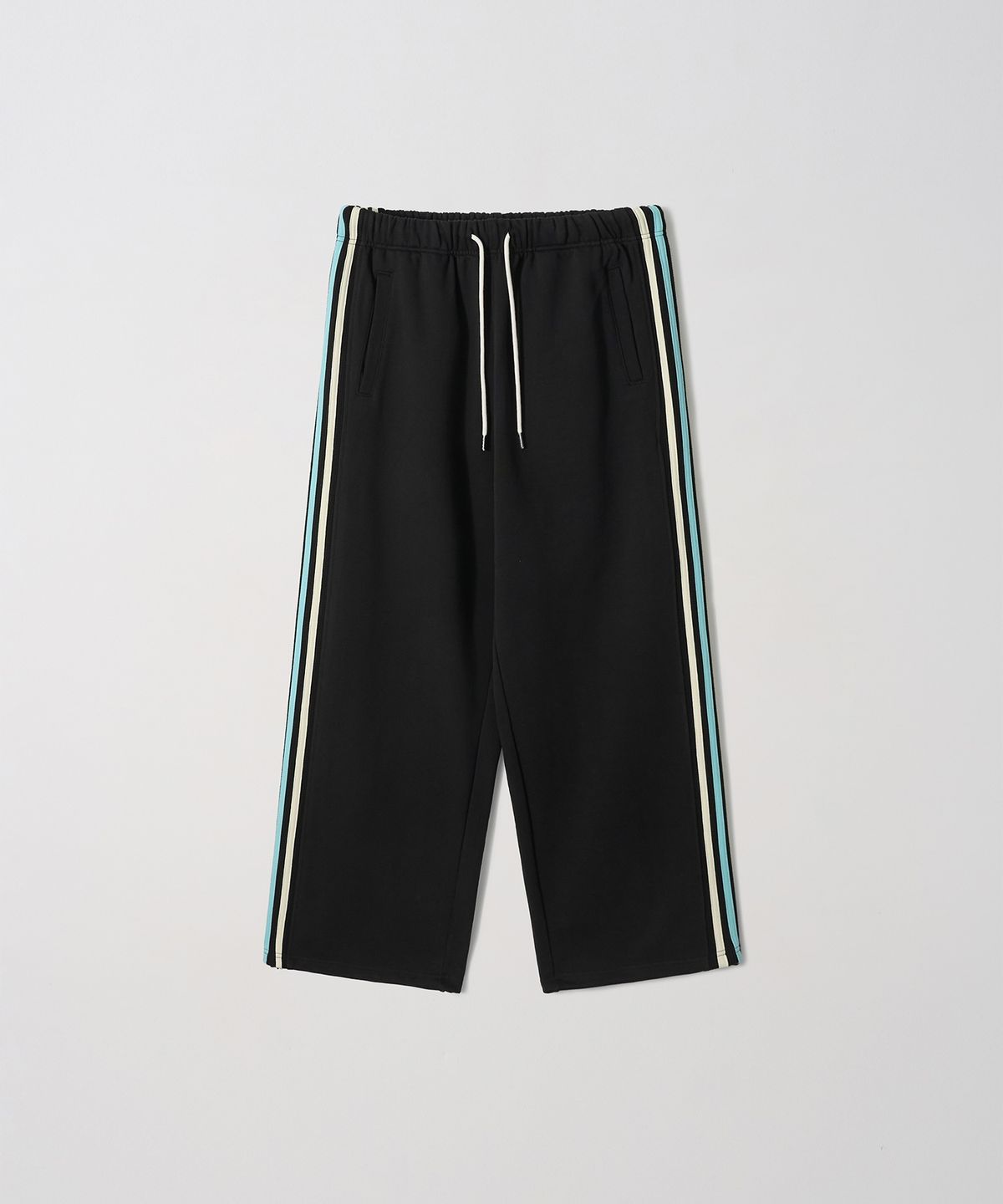 가먼츠팹(GARMENTS FAB) Rainbow Binding Sweatpants (BLACK)
