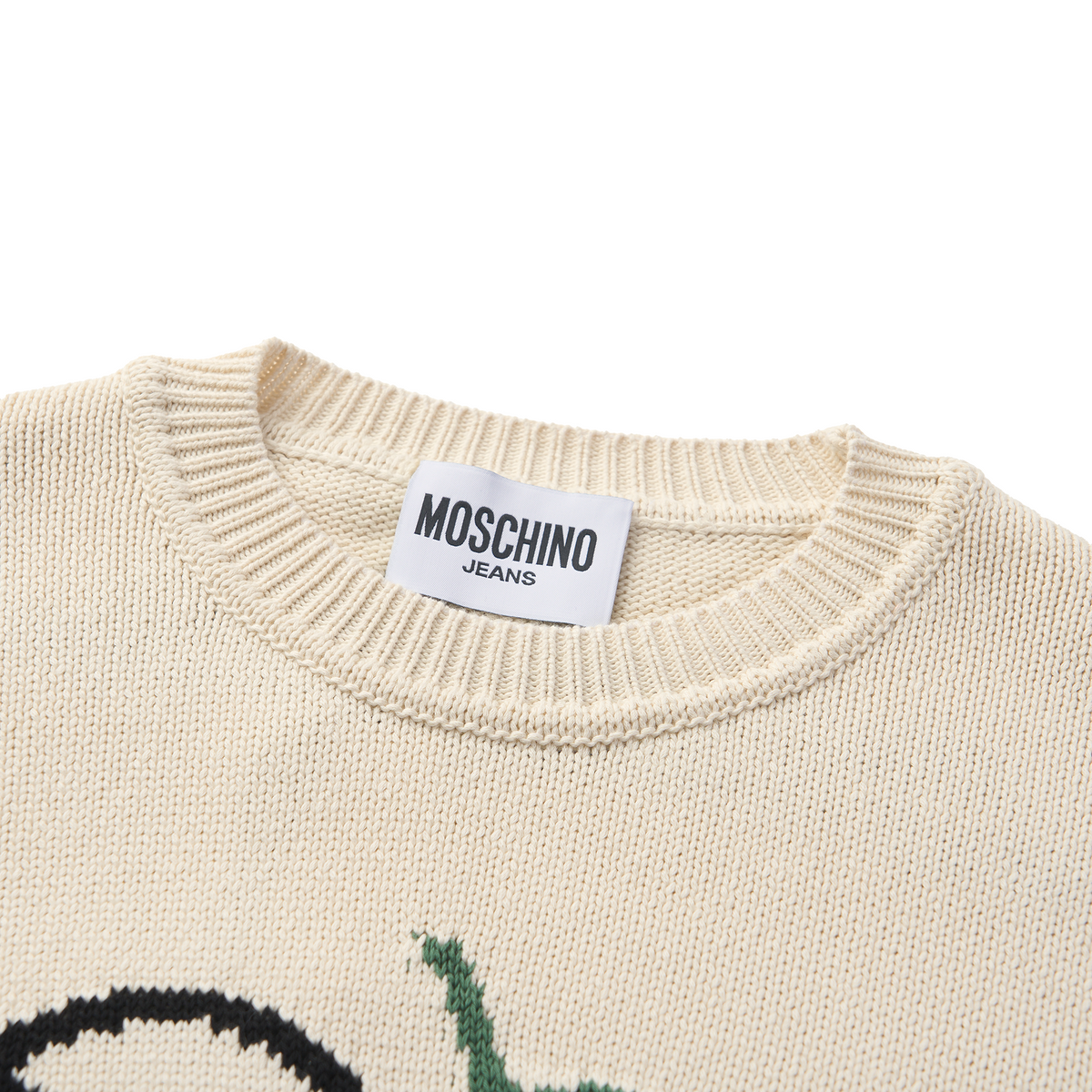 모스키노(MOSCHINO) 진스 러브앤피스 플라워 니트