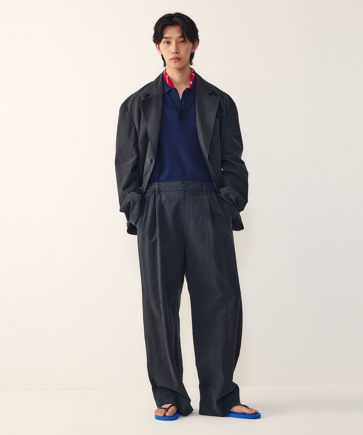 스튜디오 톰보이(STUDIO TOMBOY) [MEN] 맥시 오버핏 시그니처 자켓_블랙 9156212184