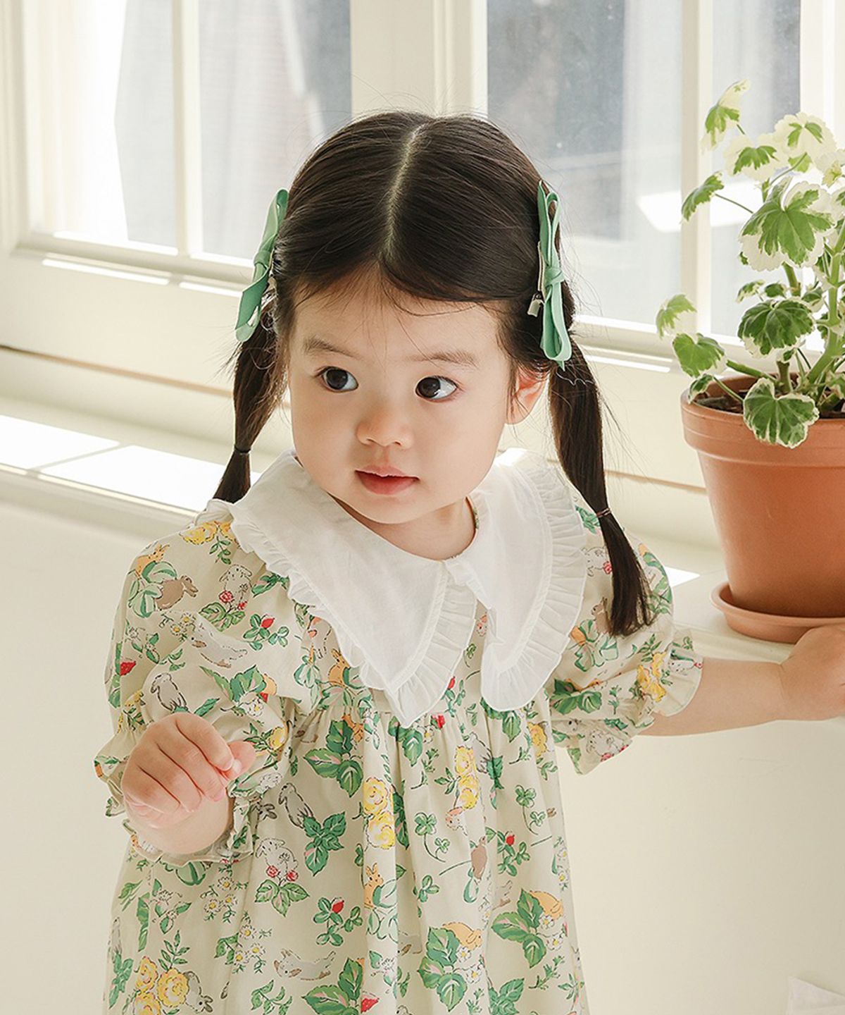 아림클로젯(ARIMCLOSET) 숲속 토끼들이 쪼꼬미를 만나러 왔어요 - 아기 반팔 원피스