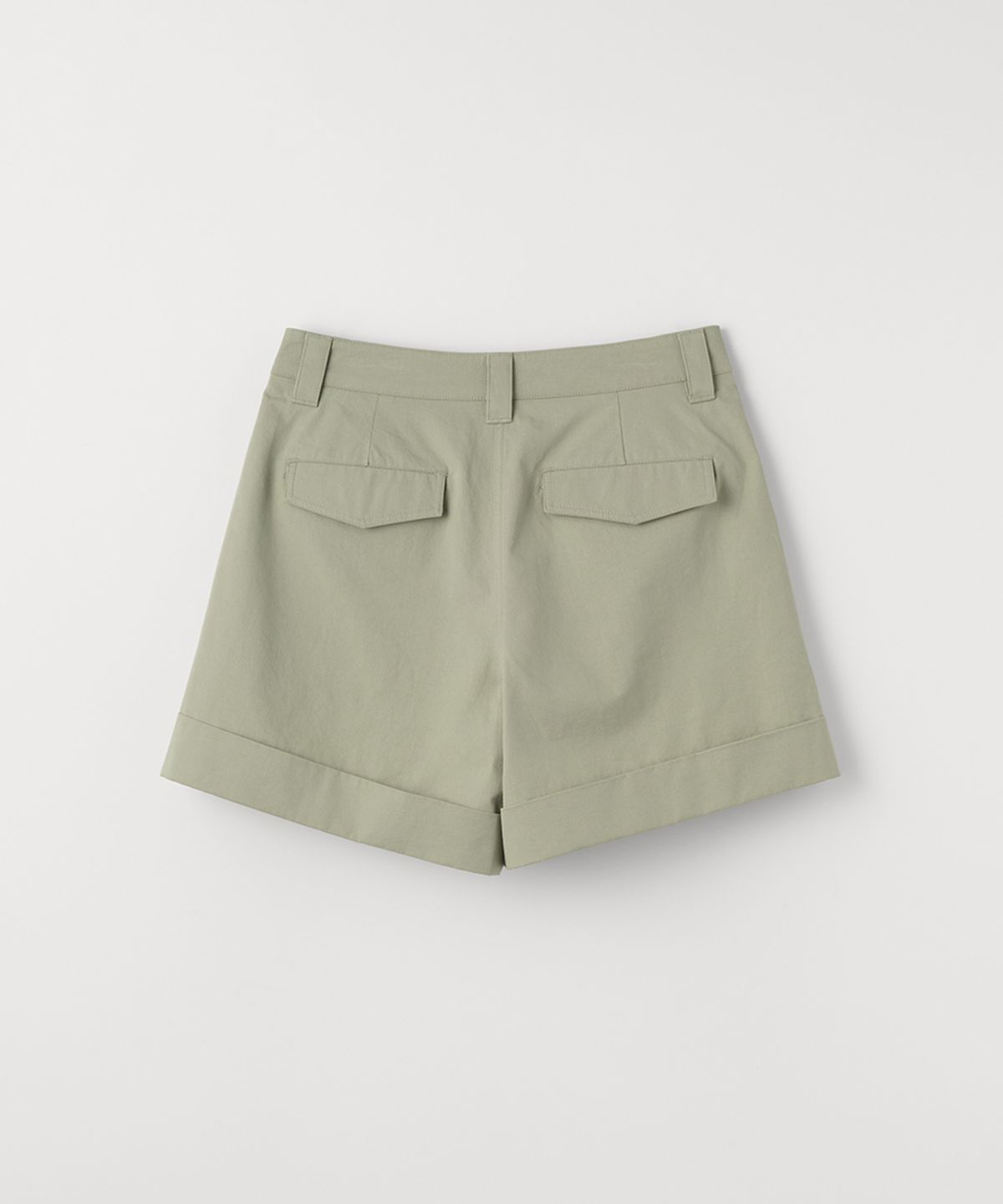 셀리테일즈(CELITAILS) TURN UP COTTON SHORTS_KHAKI