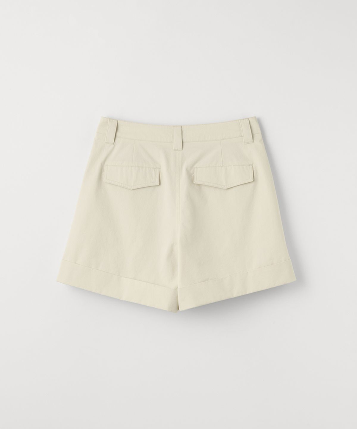 셀리테일즈(CELITAILS) TURN UP COTTON SHORTS_CREAM