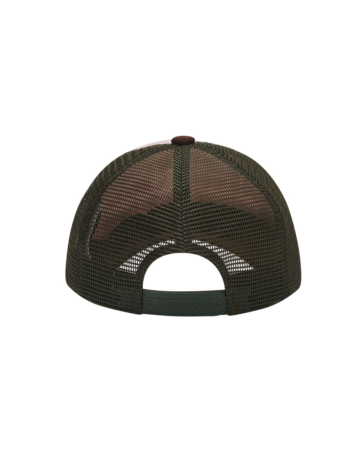 더뮤지엄비지터(THEMUSEUMVISITOR) COLOR TYPO 5 PANEL MESH CAP (KHAKI)