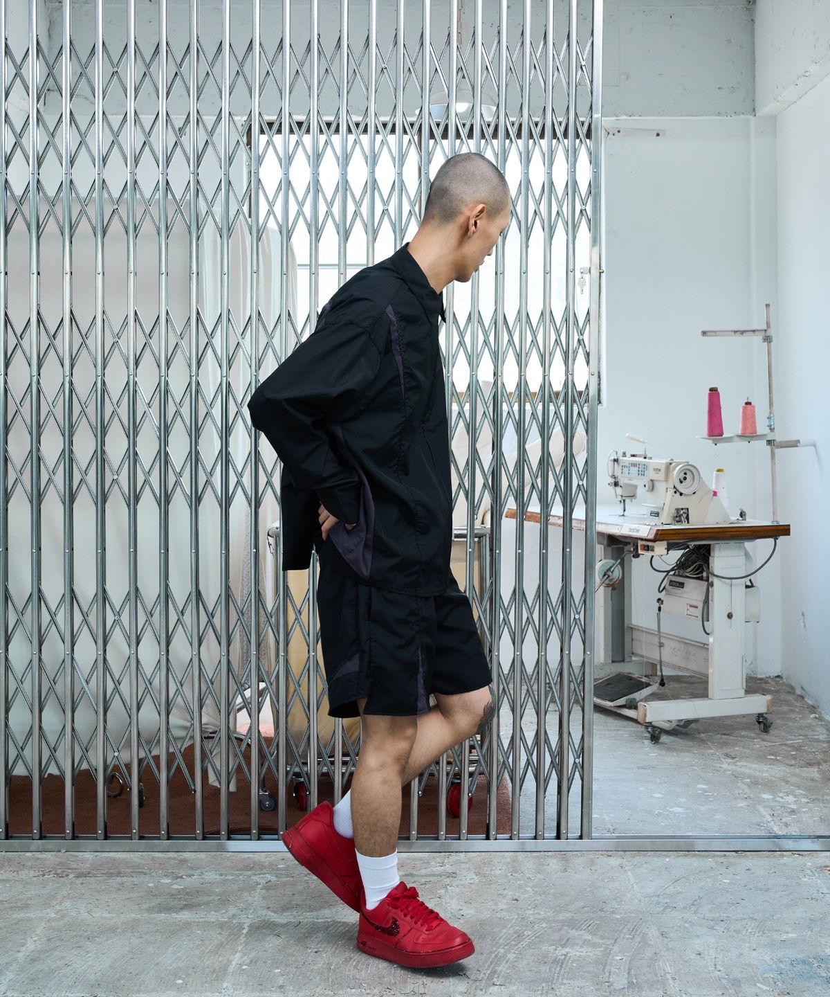 노쿨러스(NOSCOULEURS) UL NYLON SHORTS 09 BLACK
