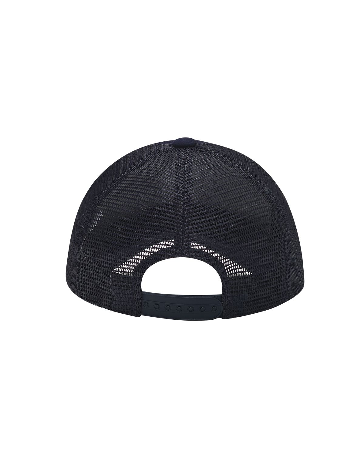 더뮤지엄비지터(THEMUSEUMVISITOR) COLOR TYPO 5 PANEL MESH CAP (NAVY)