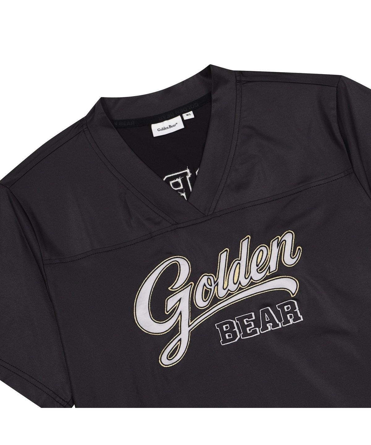 골든베어(GOLDEN BEAR) (W) Satin Short Shirt G5TAM26232BKX