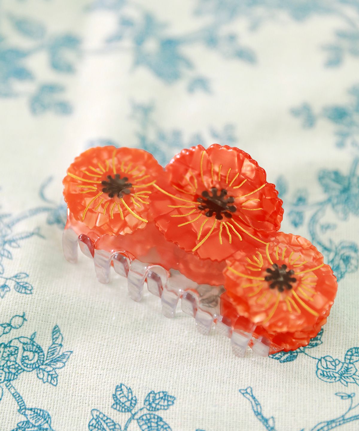 쿠쿠수제뜨(COUCOU SUZETTE) (선물포장) Trio Poppies Hair Claw