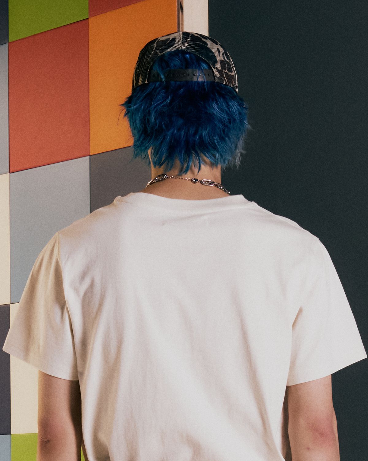 더뮤지엄비지터(THEMUSEUMVISITOR) NORTH CAROLINA COLOR MESH CAP (CAMO)