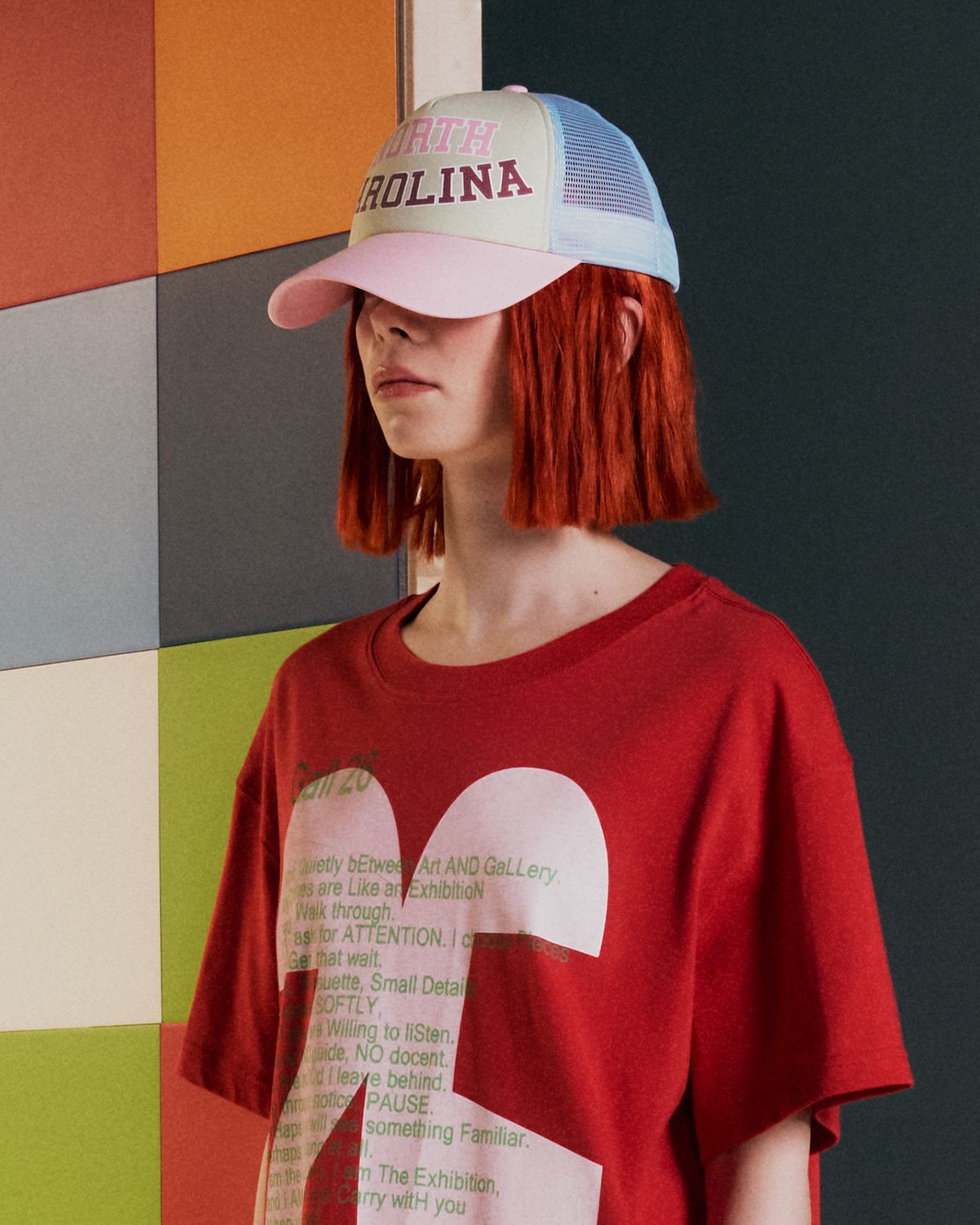 더뮤지엄비지터(THEMUSEUMVISITOR) NORTH CAROLINA COLOR MESH CAP (MINT)