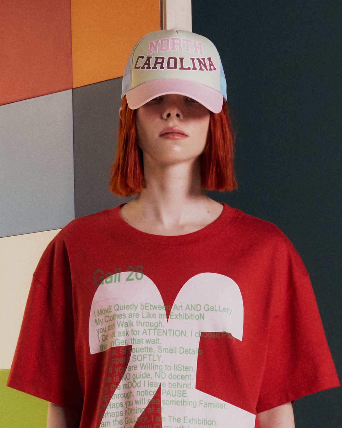 더뮤지엄비지터(THEMUSEUMVISITOR) NORTH CAROLINA COLOR MESH CAP (MINT)