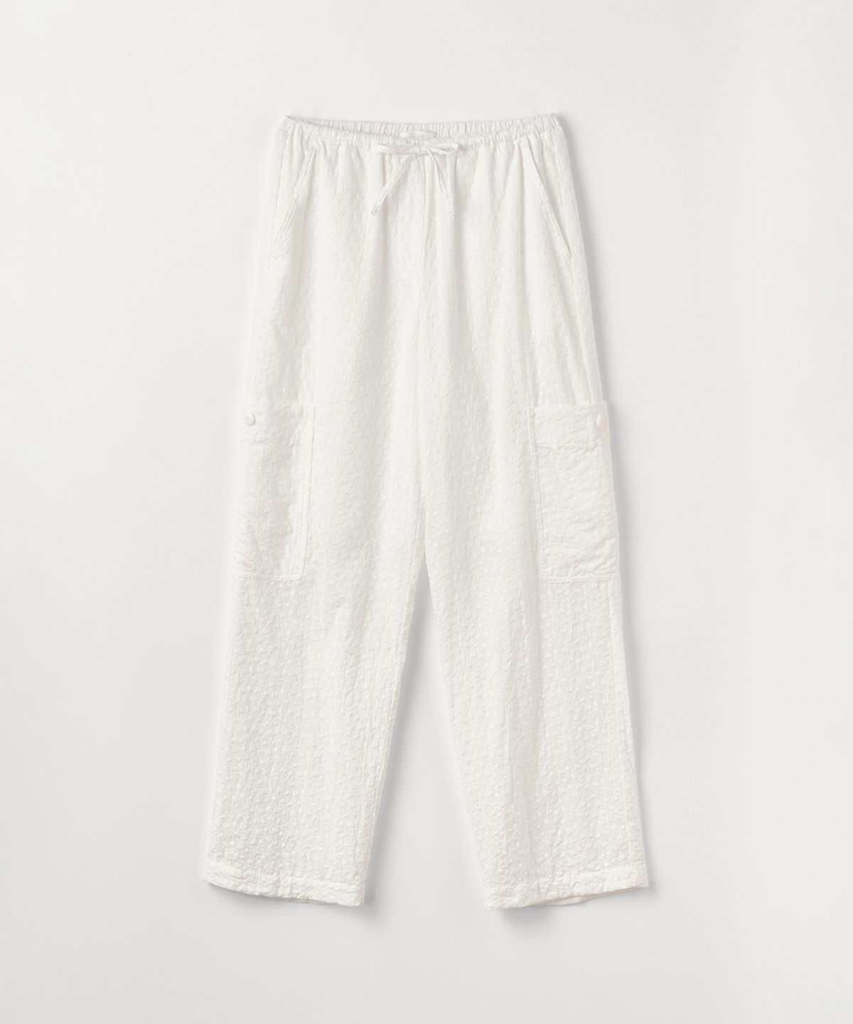 셀리테일즈(CELITAILS) EYELET POCKET WIDE PANTS_WHITE