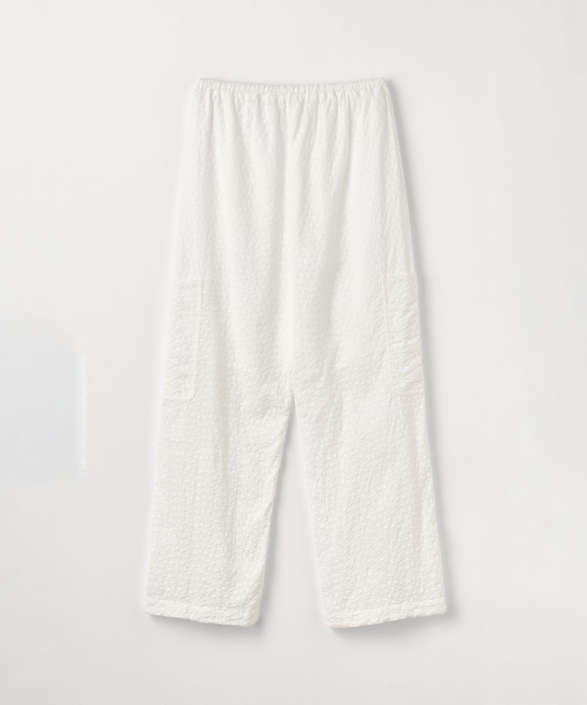 셀리테일즈(CELITAILS) EYELET POCKET WIDE PANTS_WHITE