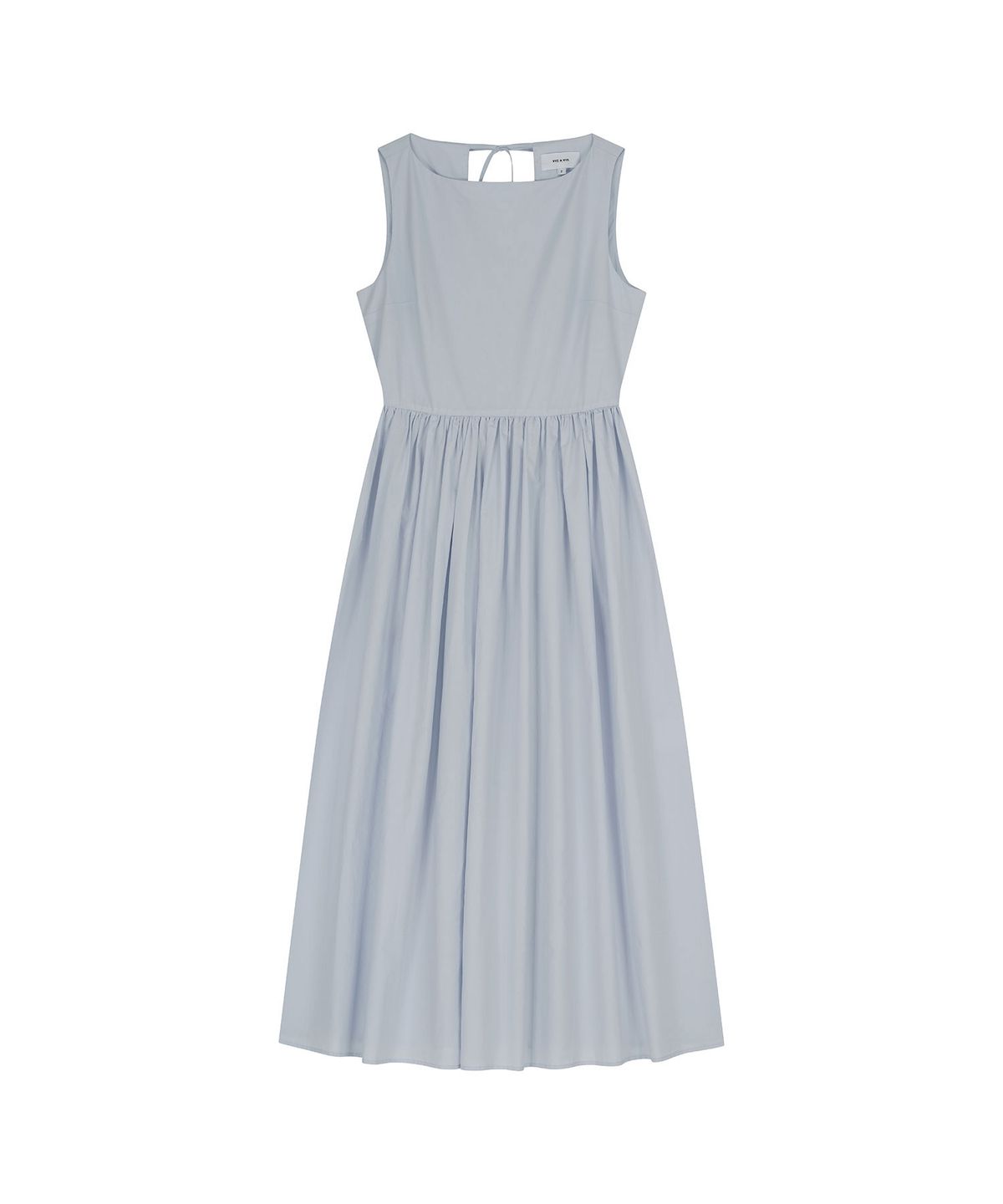 비자비(VIS A VIS) COTTON TIE BACK DRESS (L.T BLUE)